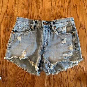 Blank NYC blue denim shorts.